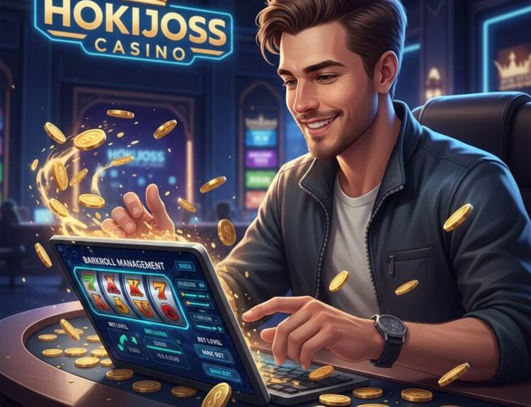 Pemain slot online mengatur modal dan bankroll di HOKIJOSS, menikmati free spin dan kemenangan.